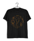 2 clock design TV Series Casual Graphic Printed T-Shirt for Men